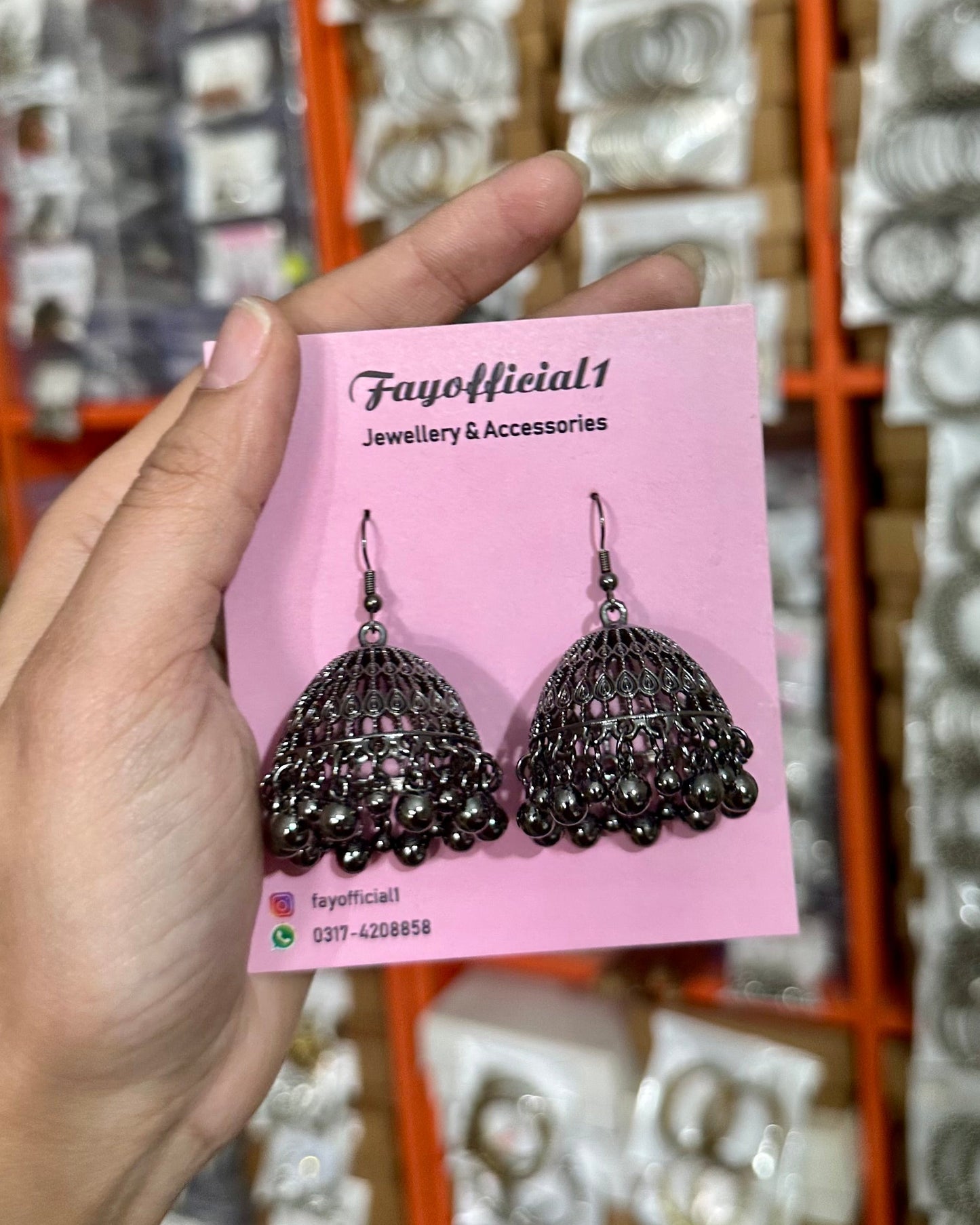 Arfay Earrings-Black