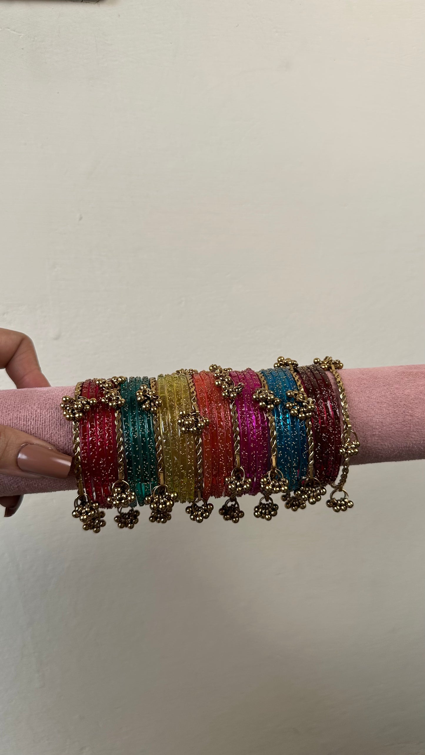 Raindrop Glass Bangles