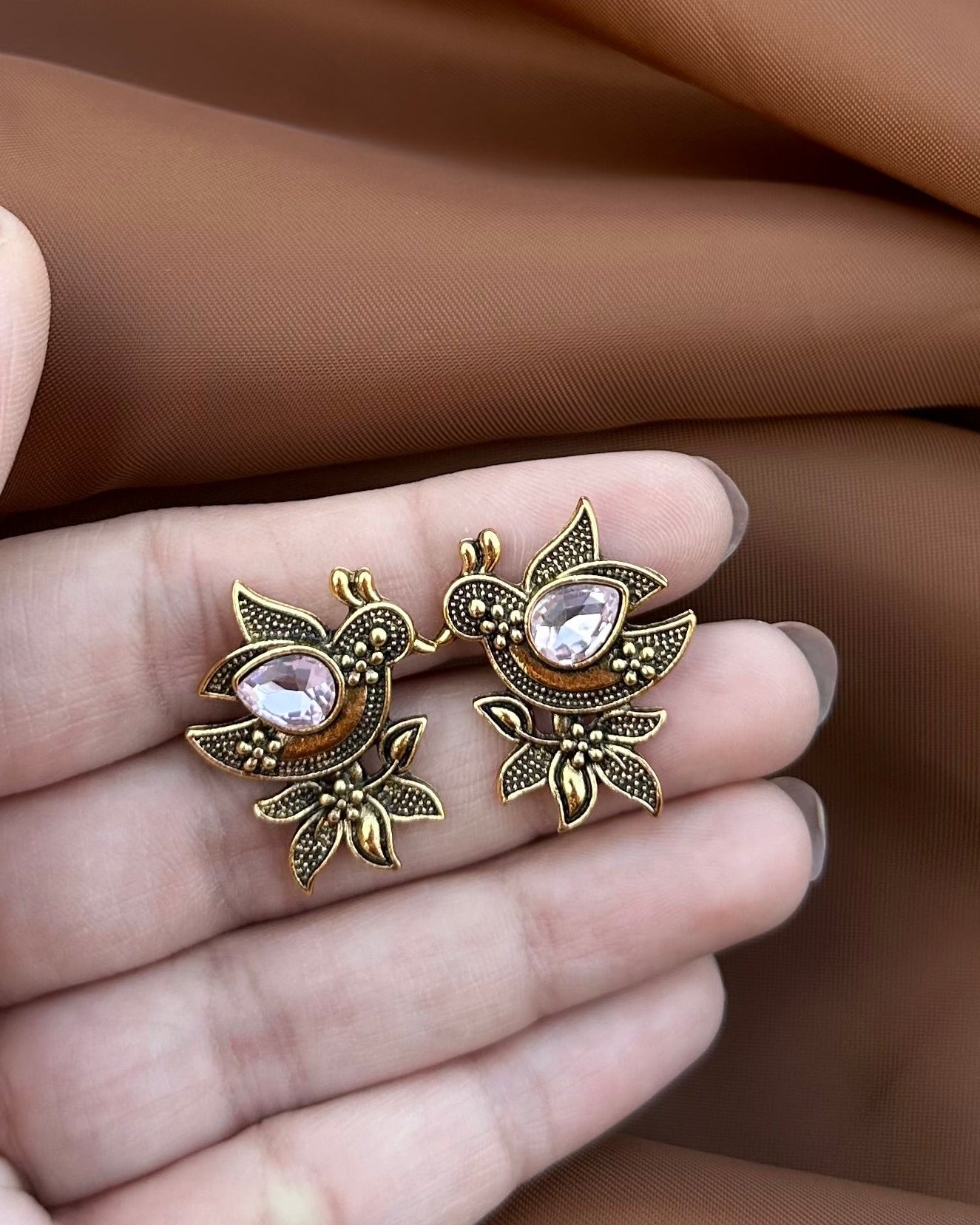 Ajala Earrings-Light Pink
