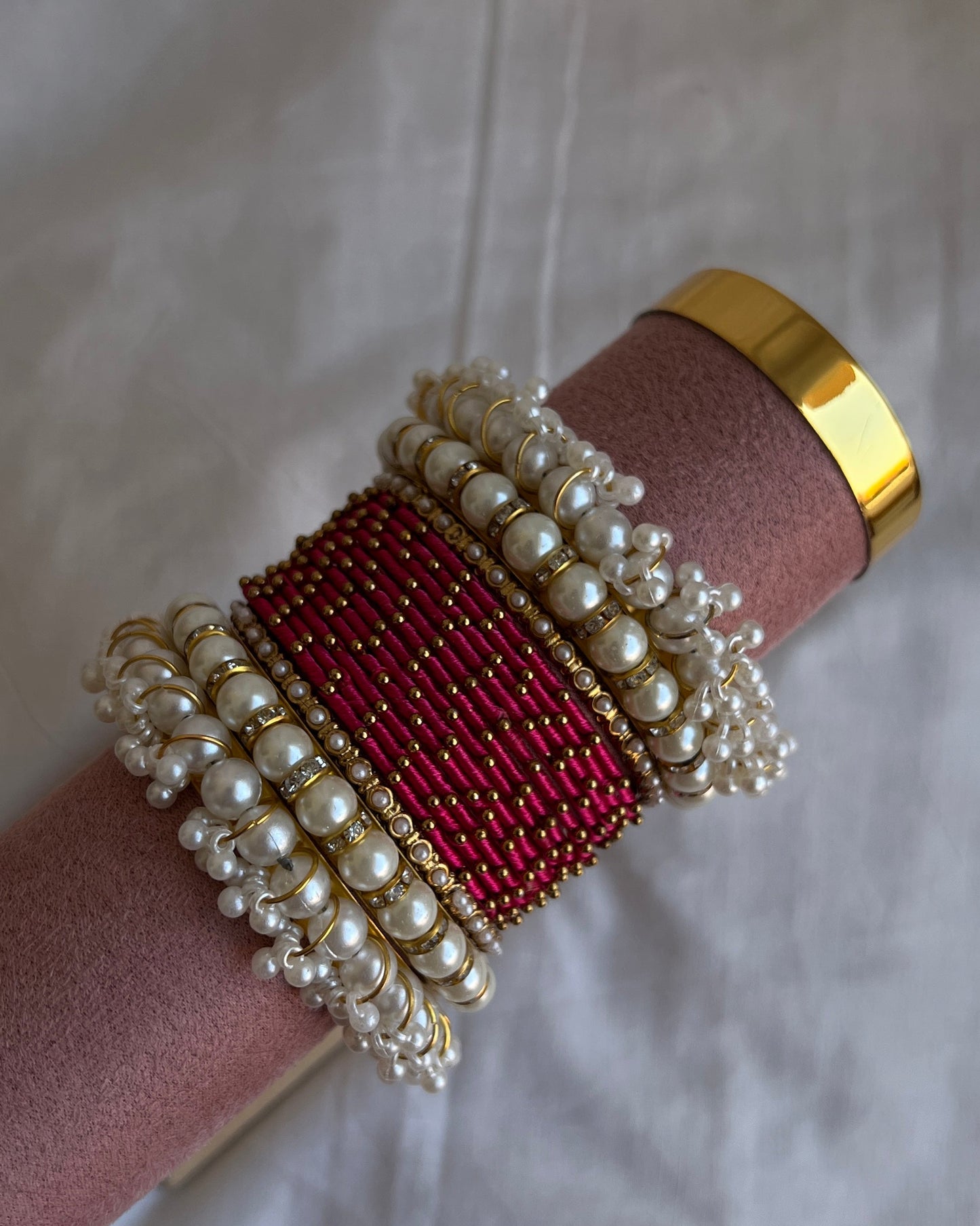 Ruby bangles set