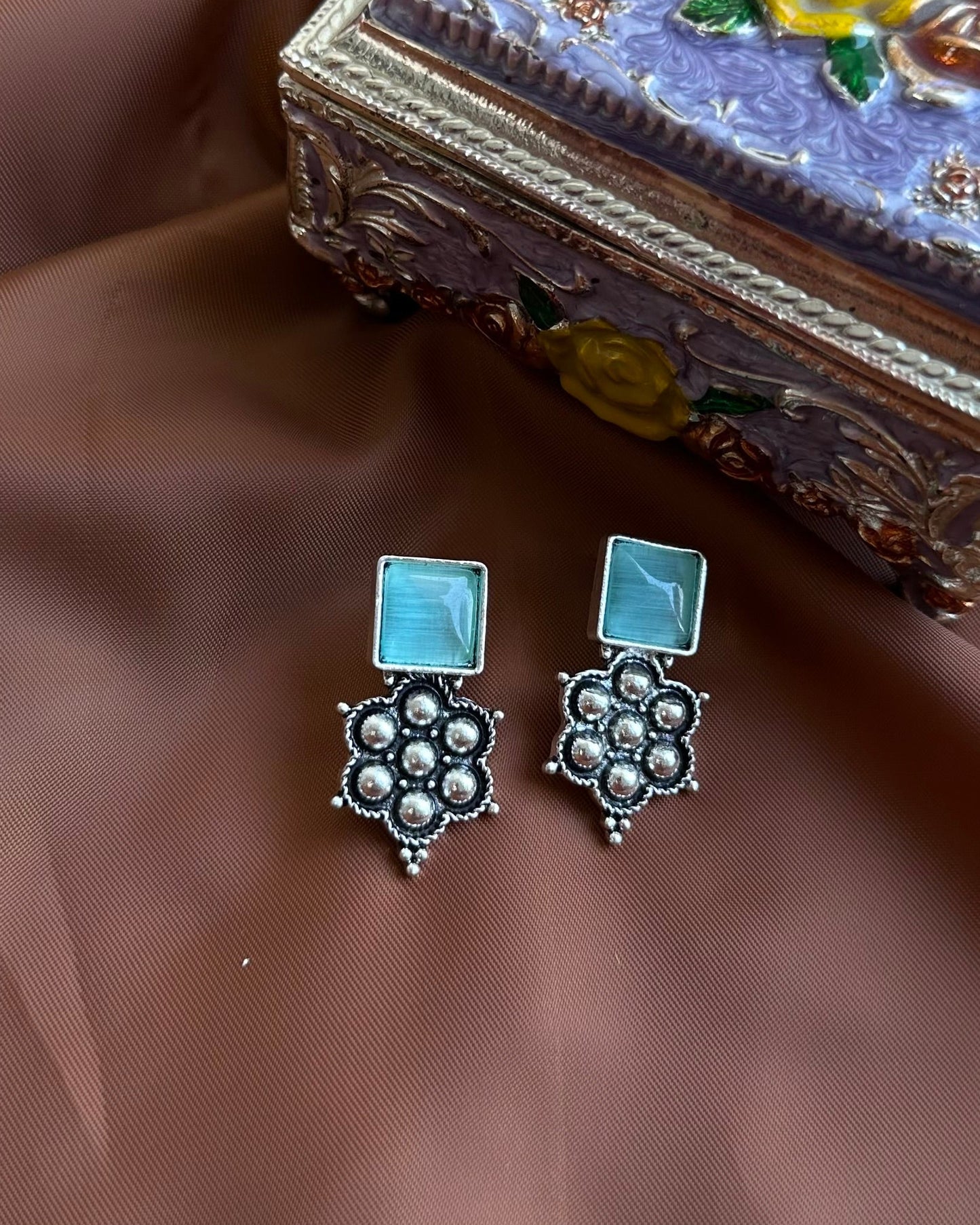 Bluish Earrings