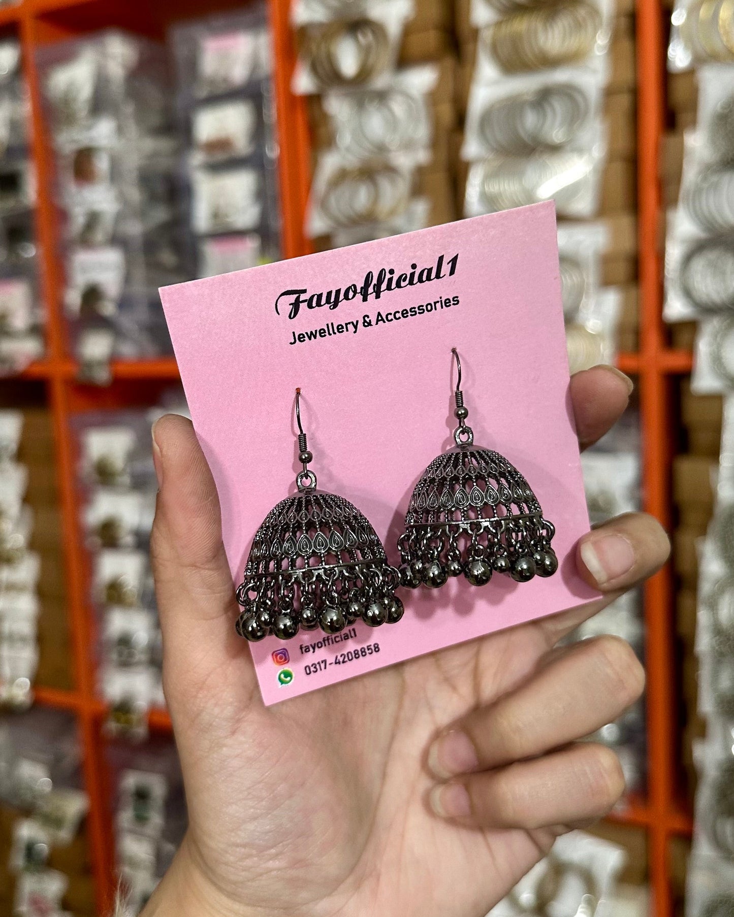 Arfay Earrings-Black