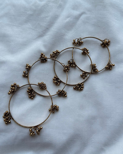 Kashmiri Bangles-Golden 4 kada