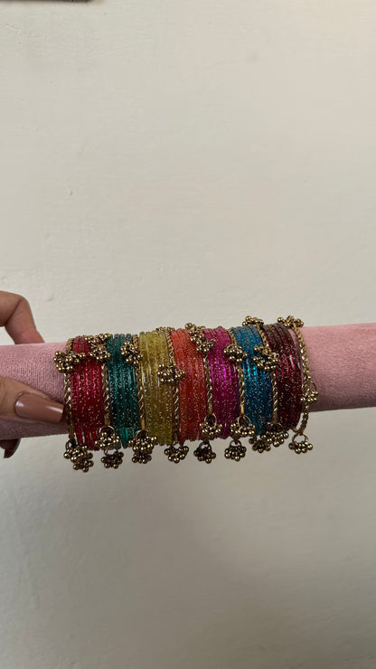 Raindrop Glass Bangles