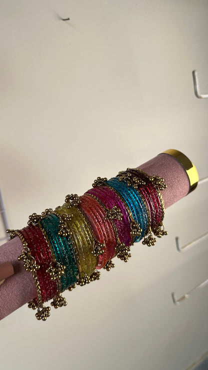 Raindrop Glass Bangles