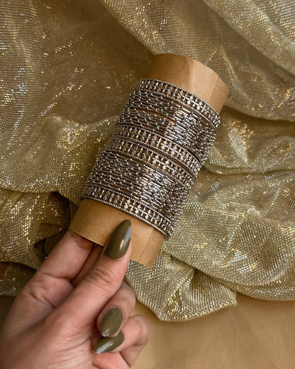 Neesha Bangles-Silver