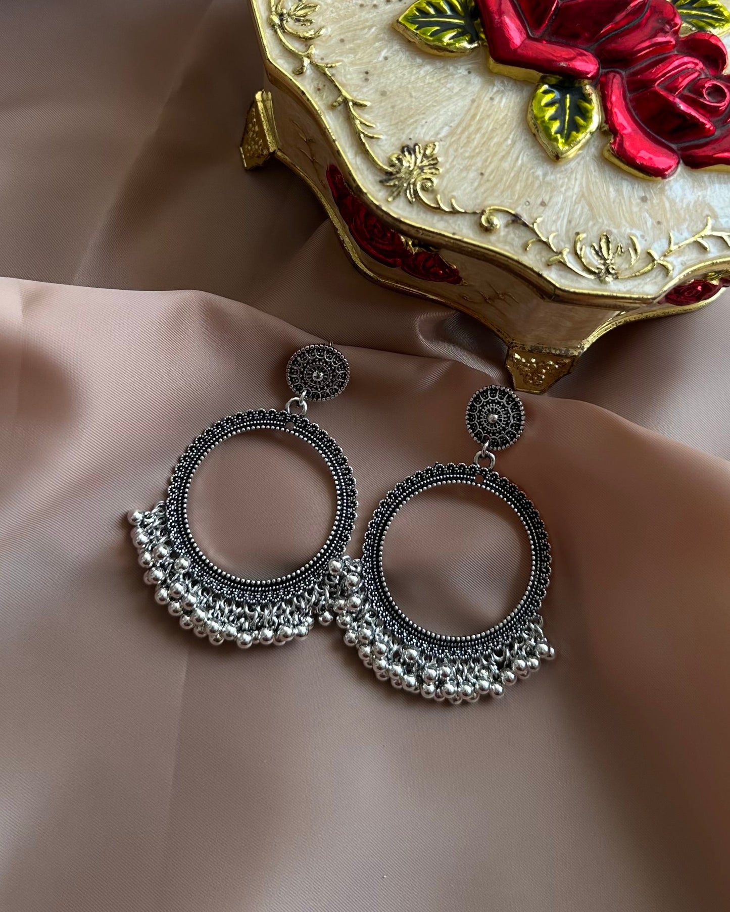 Teef Round Earring-Silver