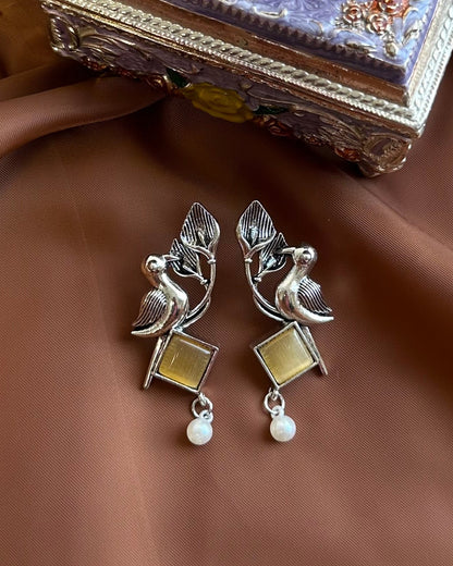 Fallak Earrings-Yellow