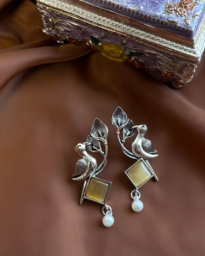 Fallak Earrings-Yellow