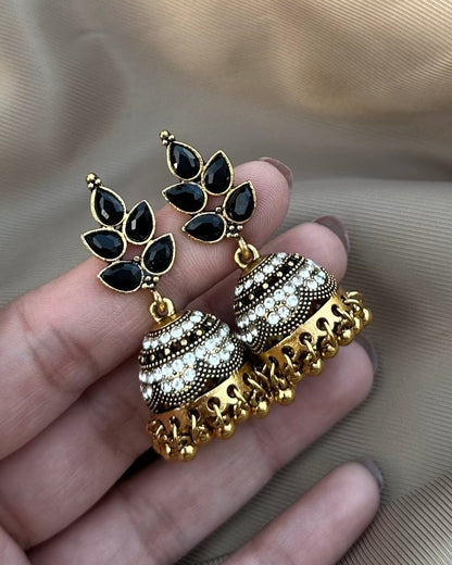 Marhaba Jhumka-Black