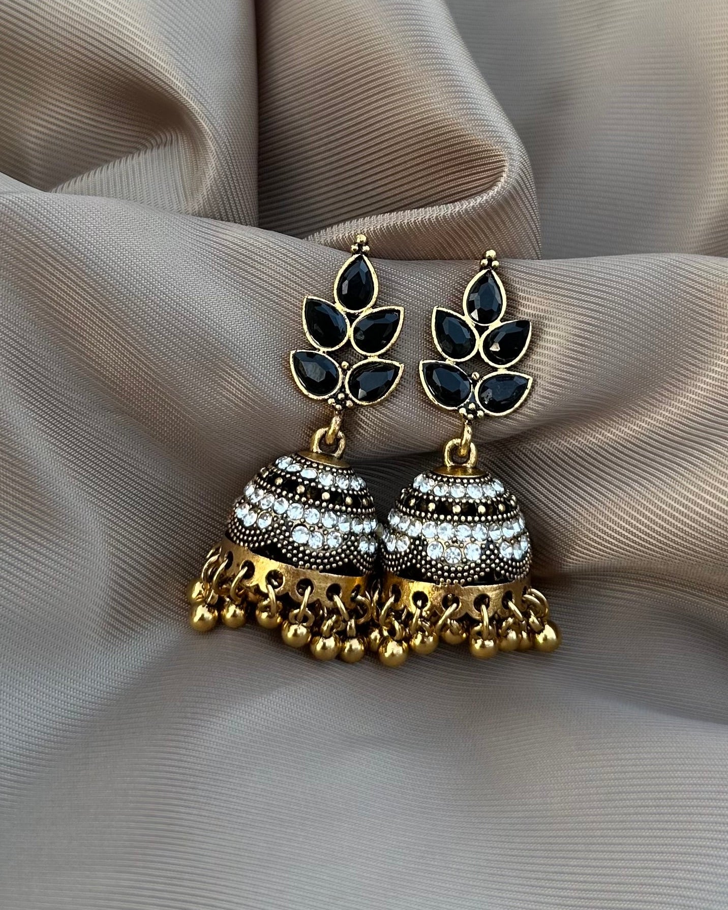 Marhaba Jhumka-Black