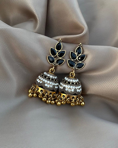 Marhaba Jhumka-Black