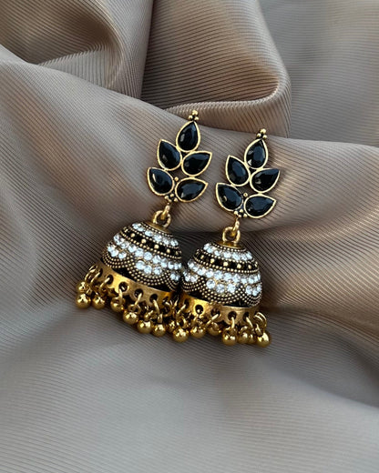 Marhaba Jhumka-Black