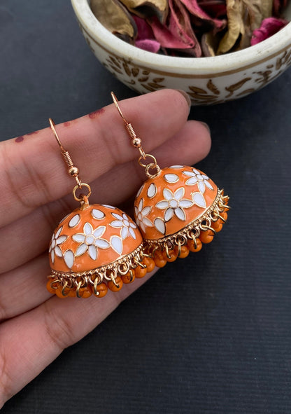 Orange Jhumka