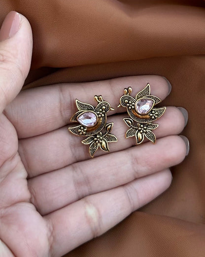 Ajala Earrings-Light Pink