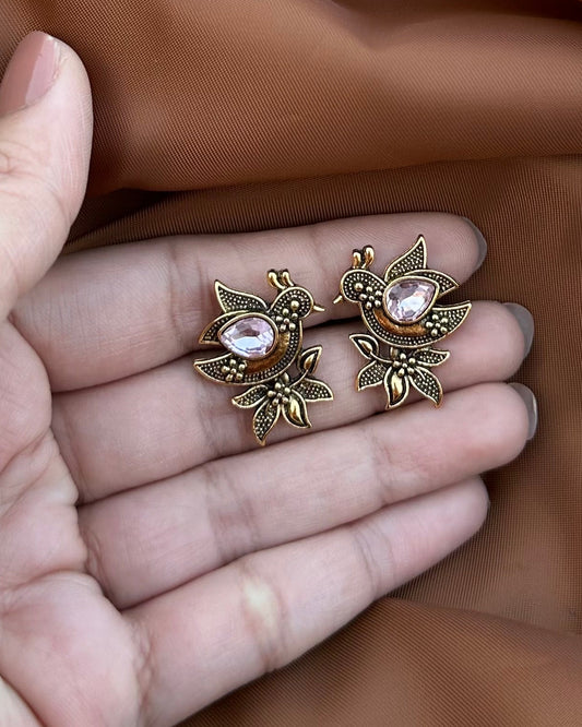 Ajala Earrings-Light Pink