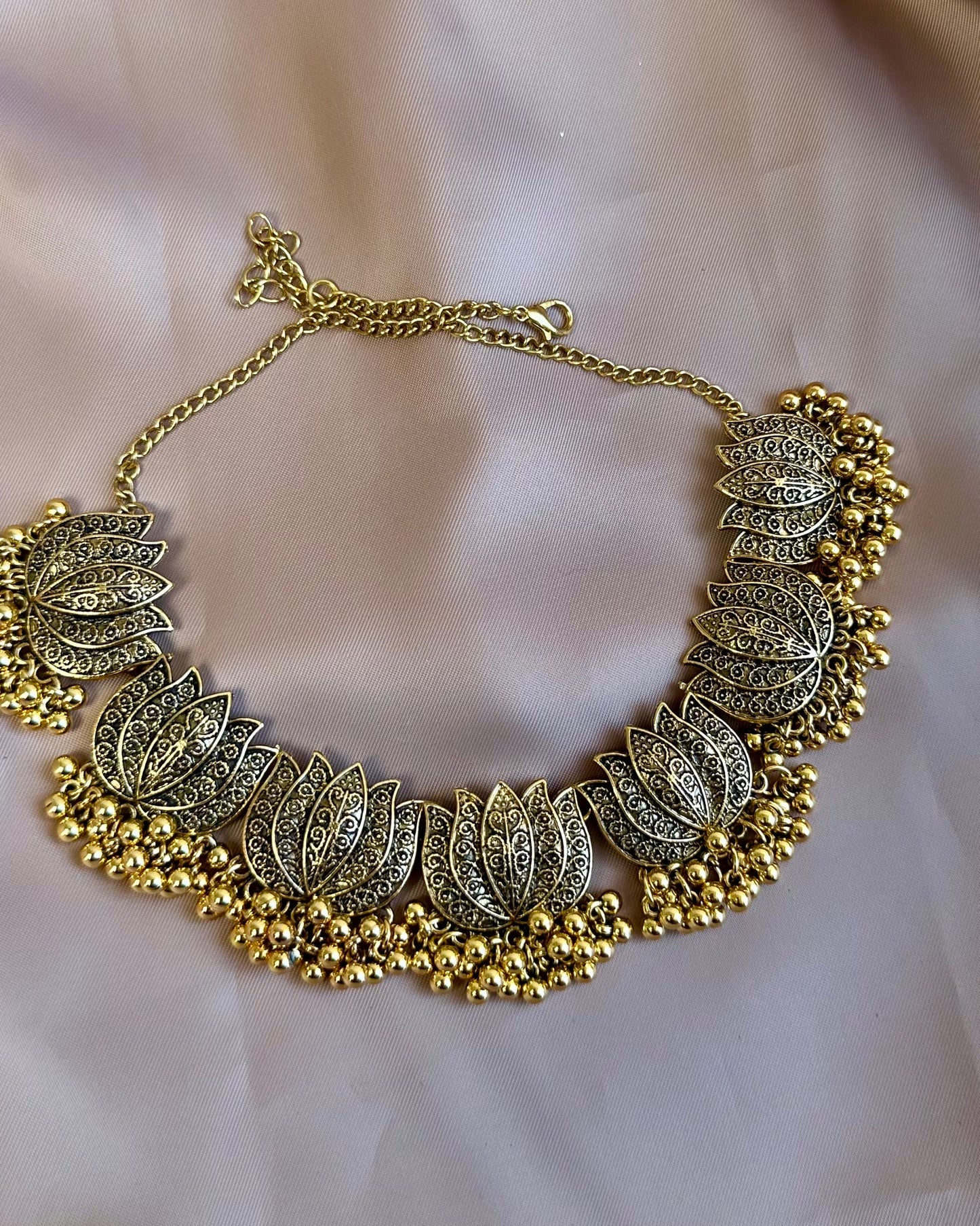 Antique Lotus Necklace