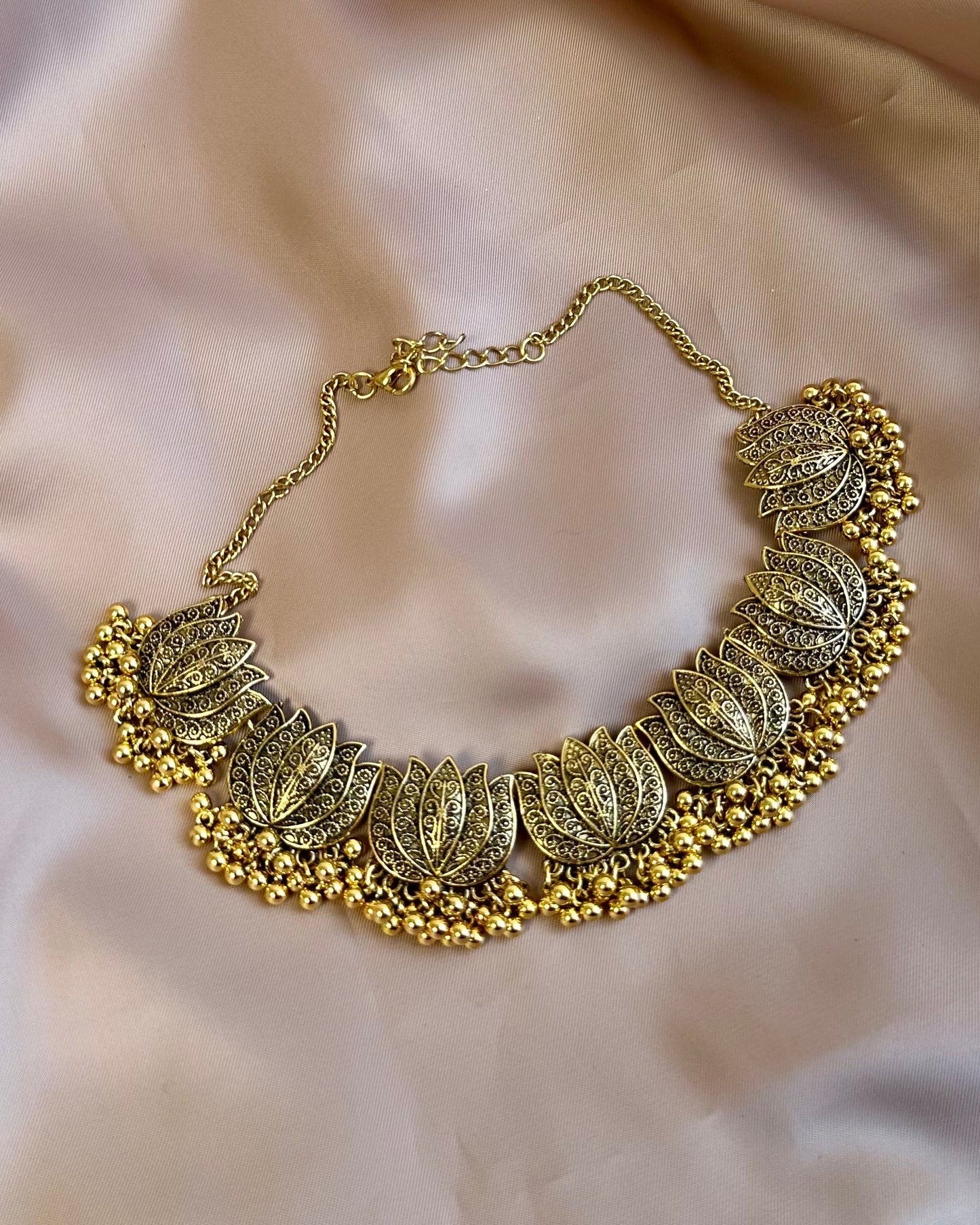 Antique Lotus Necklace