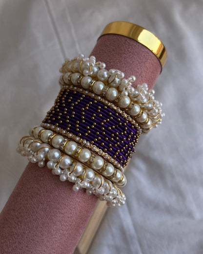 Denim Blue Bangle Set