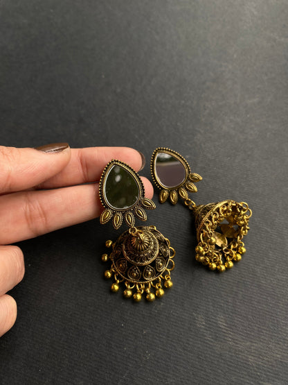 Golden Mirror Earrings