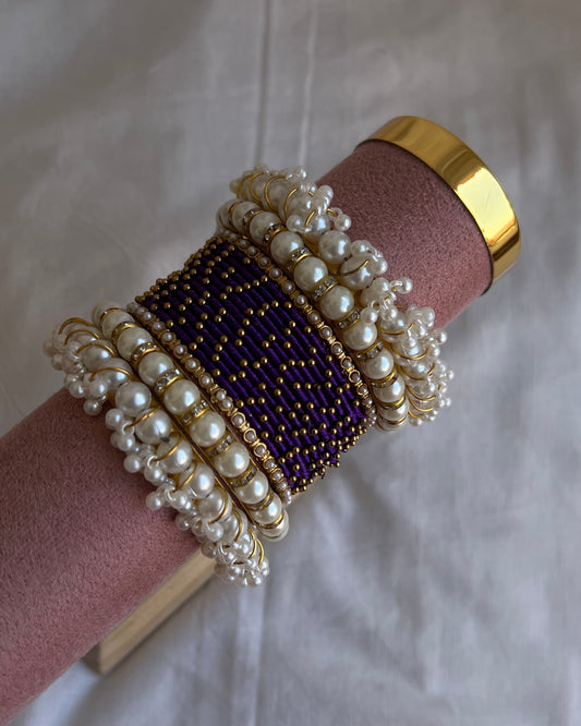 Denim Blue Bangle Set