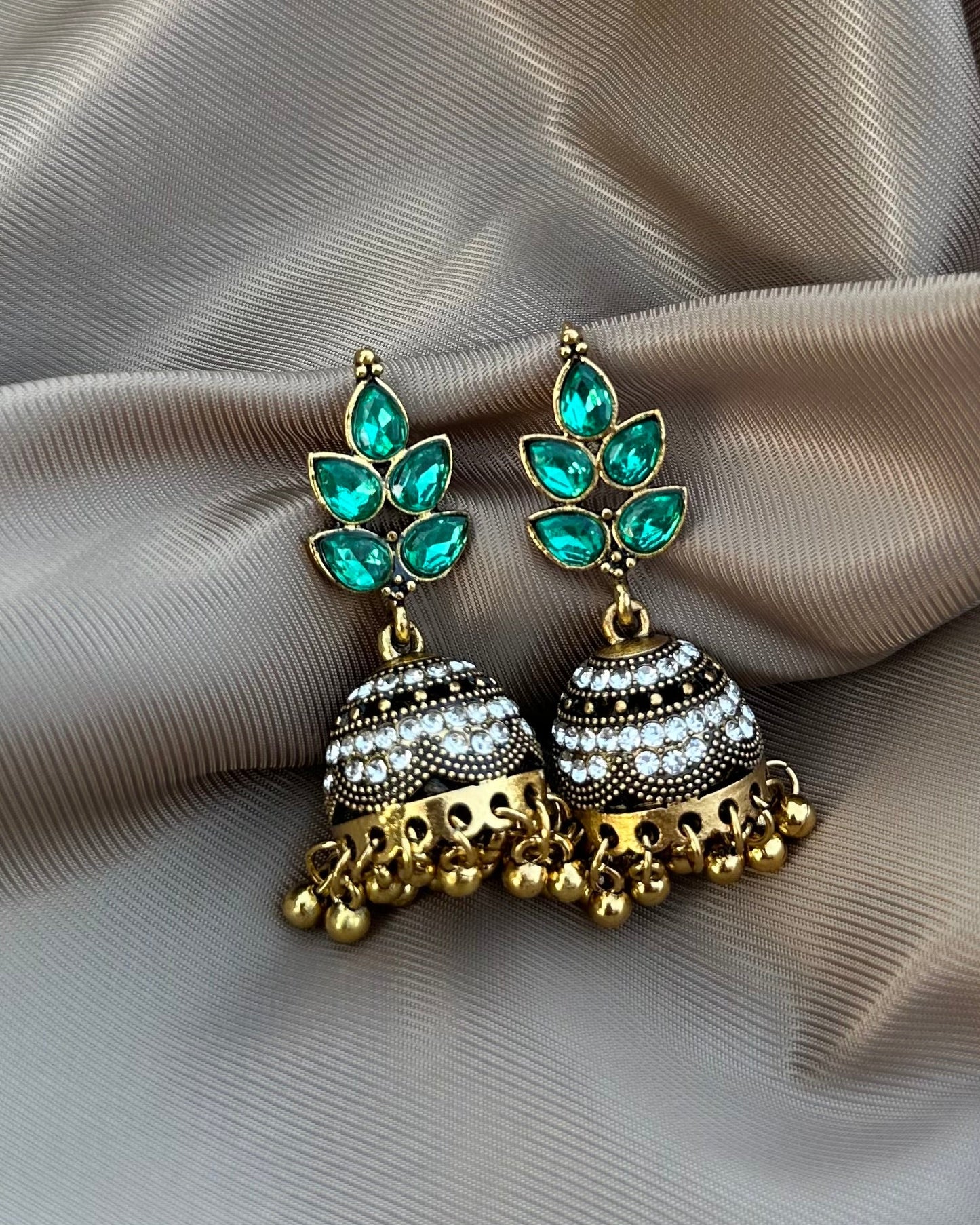 Kiwi Jhumka-Green