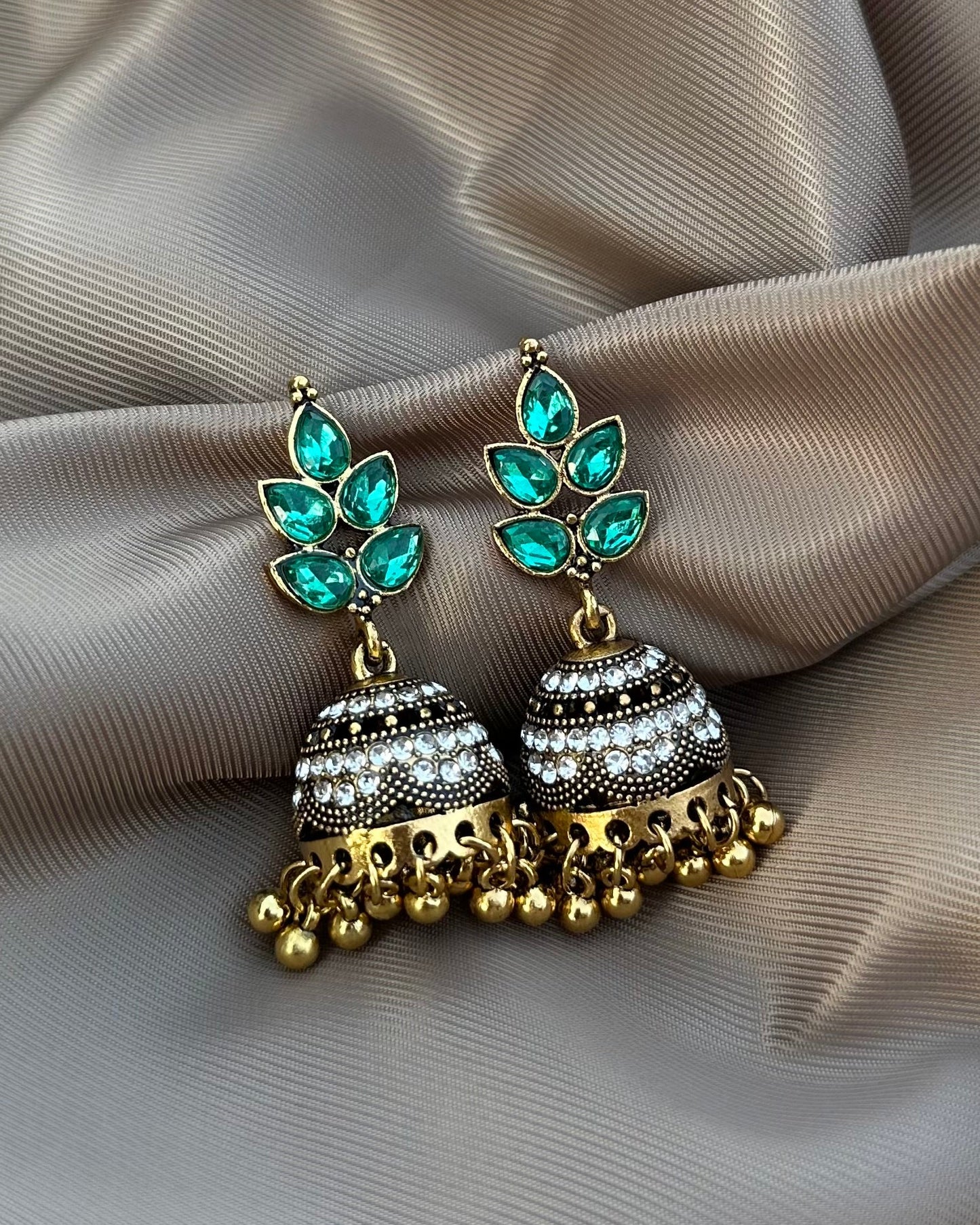 Kiwi Jhumka-Green
