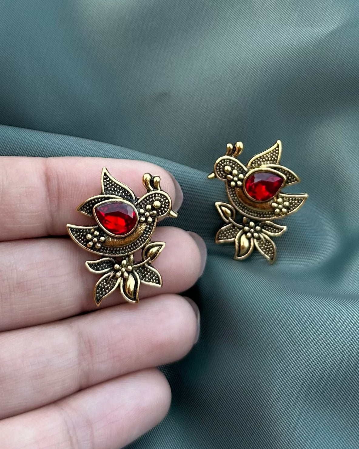 Sufi Earrings-Red