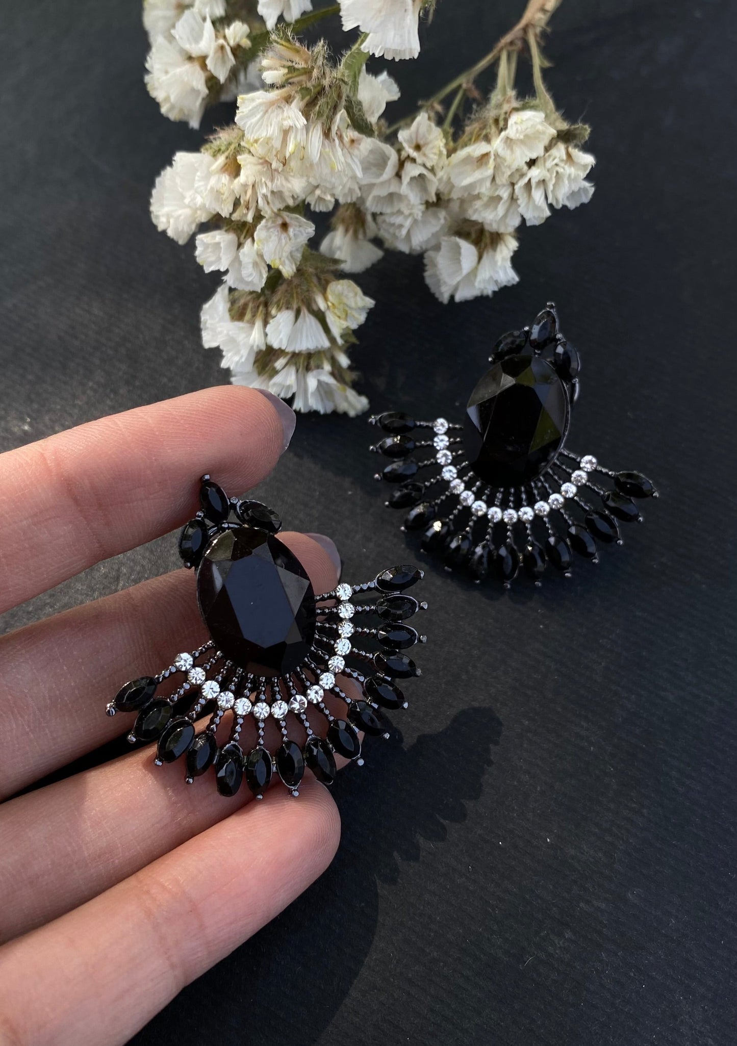 Black Berry Earrings