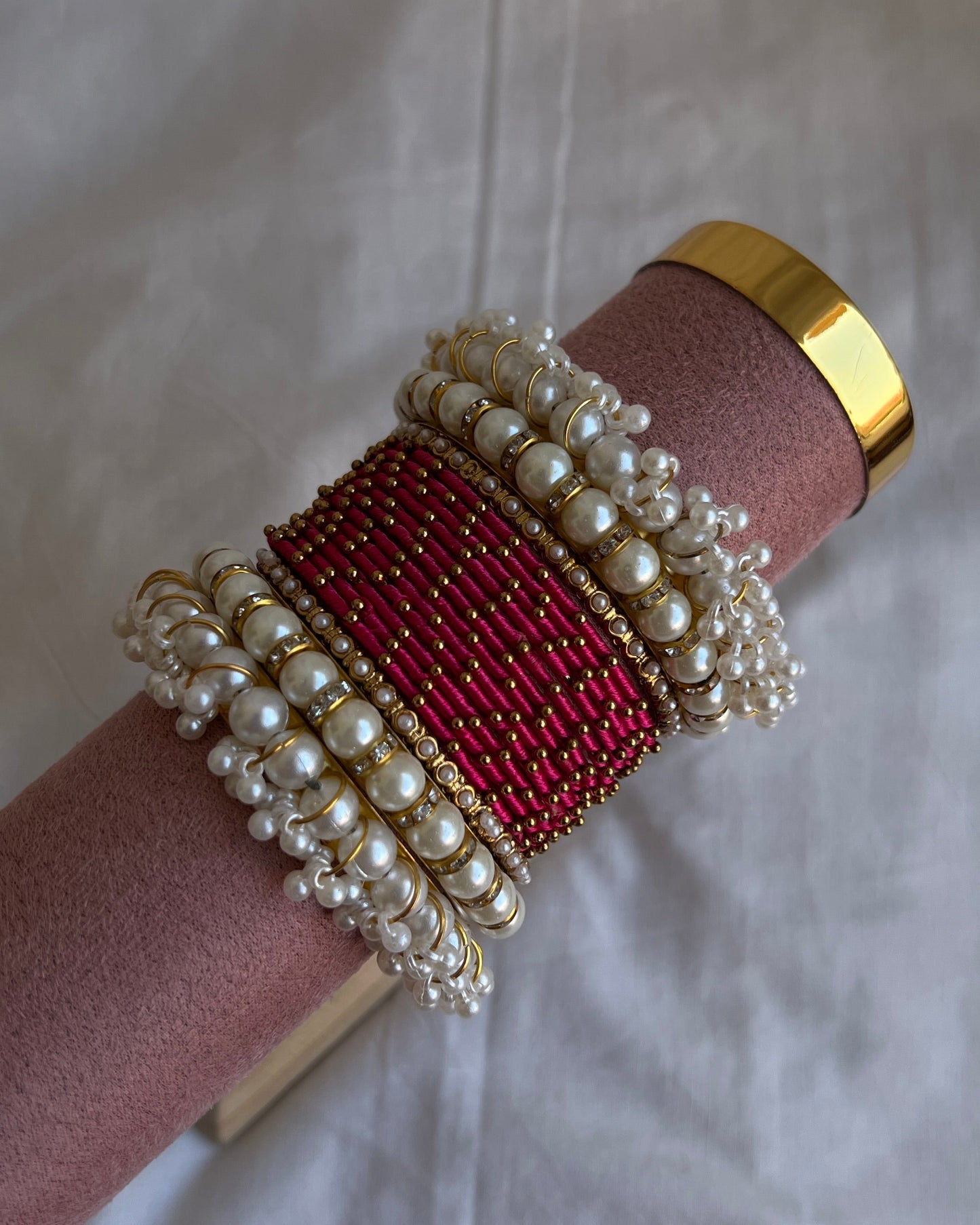 Ruby bangles set
