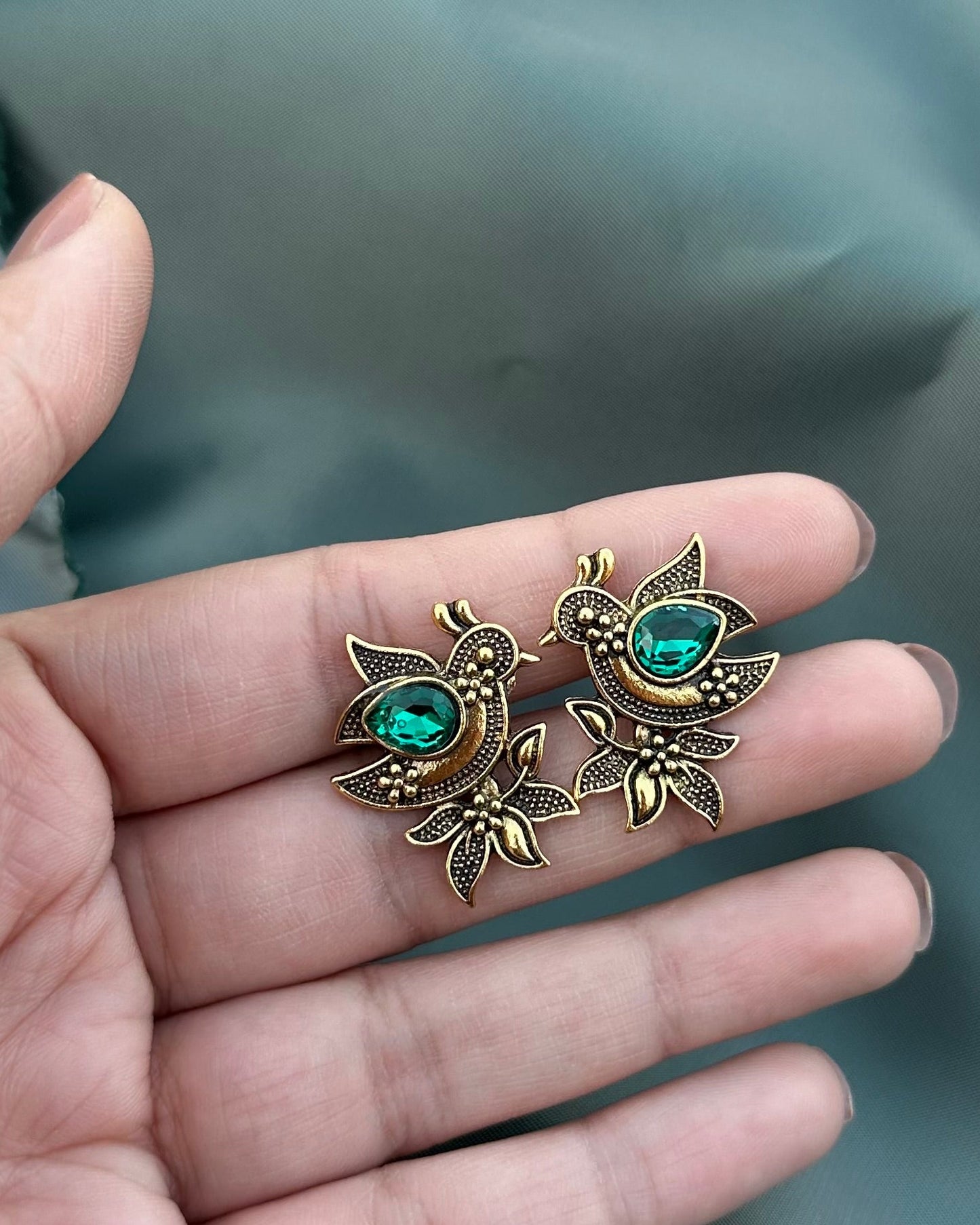 Feeya Earrings-Green