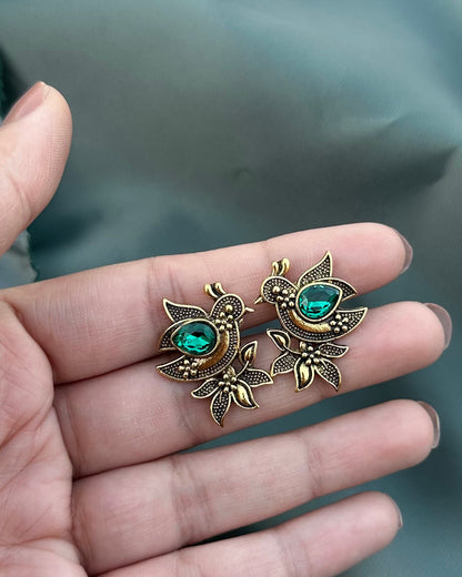 Feeya Earrings-Green