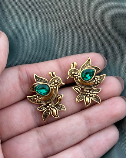 Feeya Earrings-Green