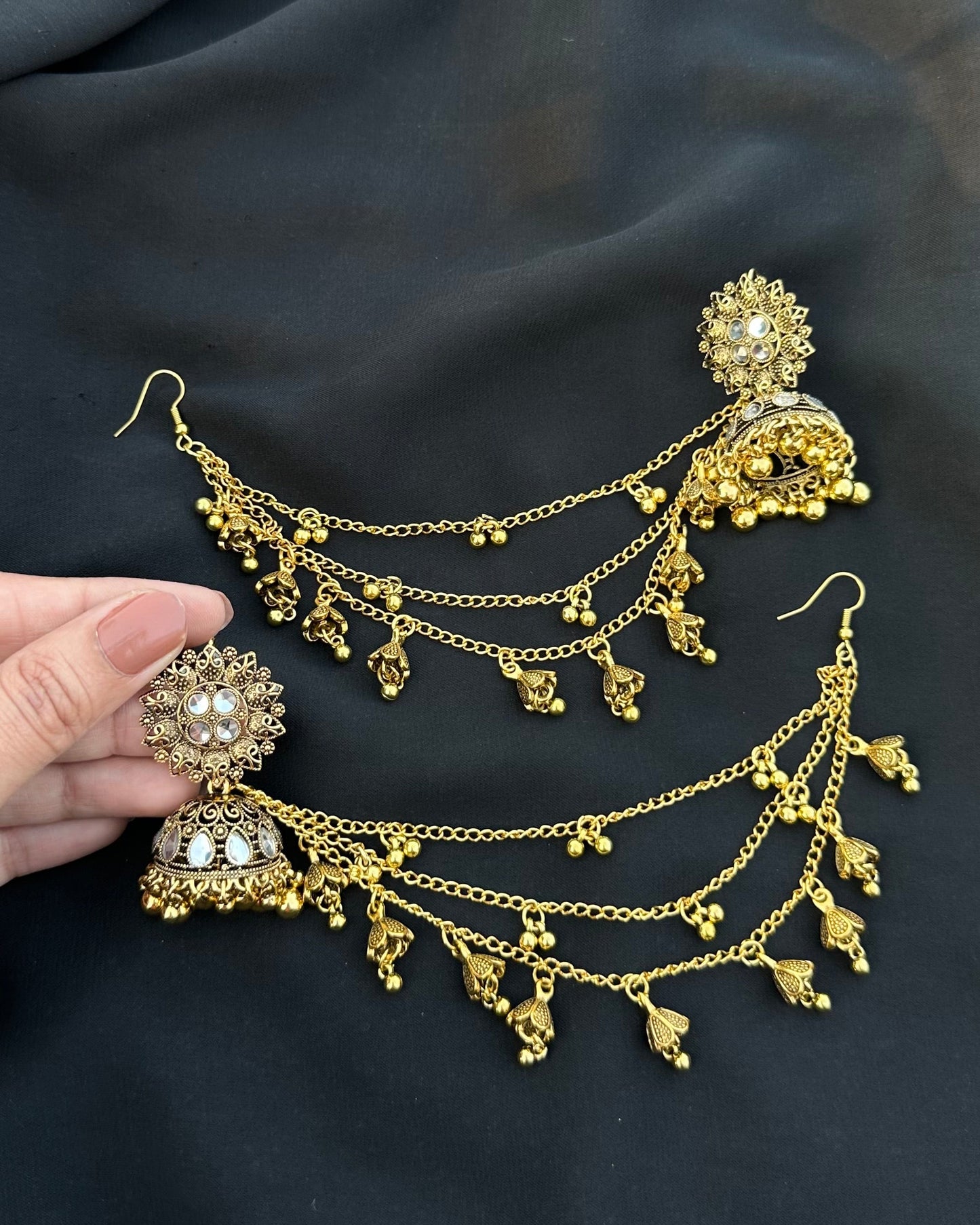 Sapna Kundan Sahara Jhumkay
