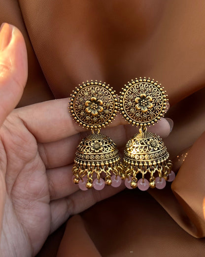 Suraj Jhumka-Pink