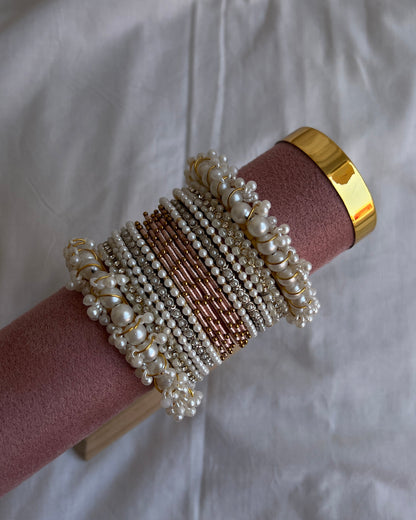 Pastel Peach Bangles