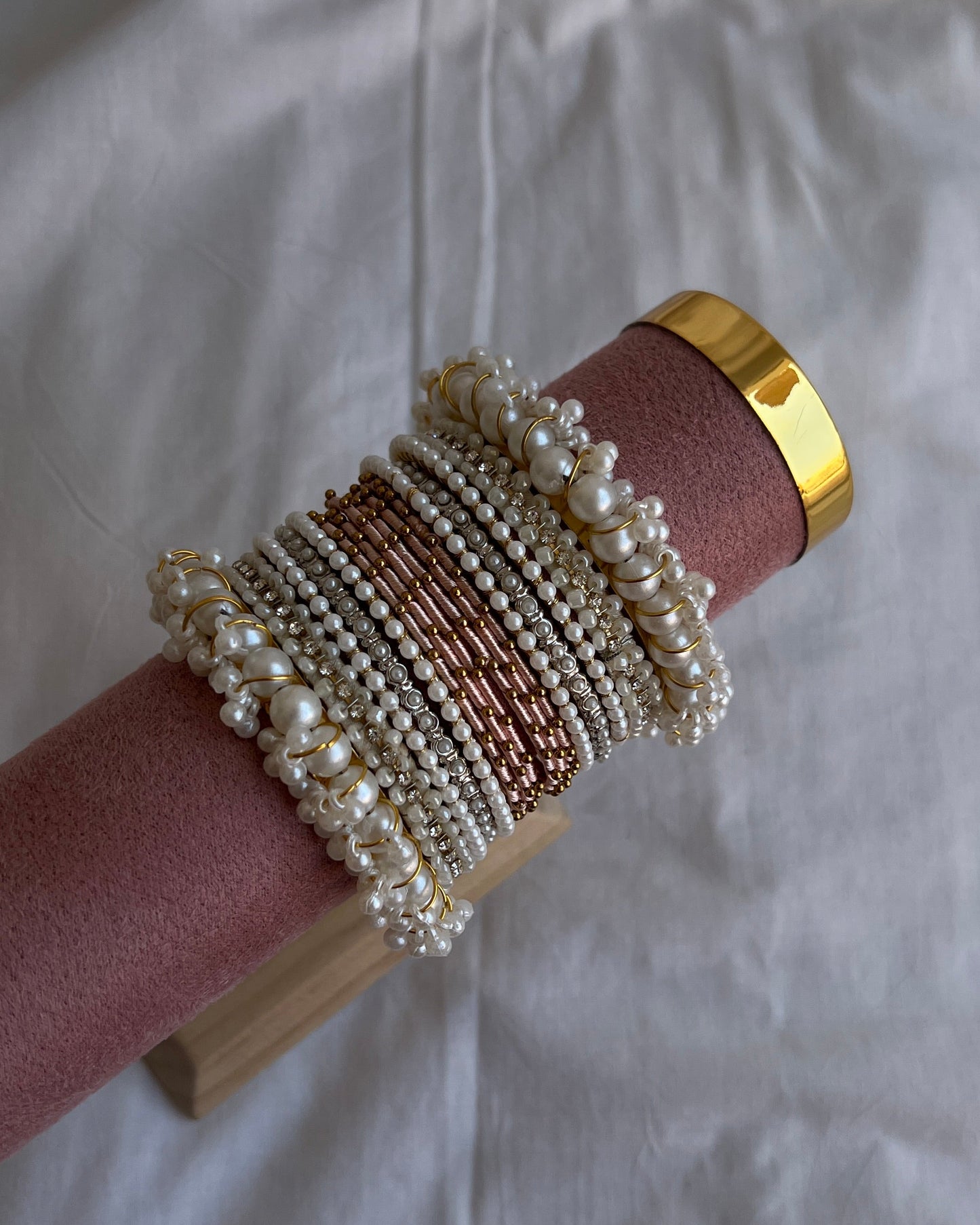 Pastel Peach Bangles