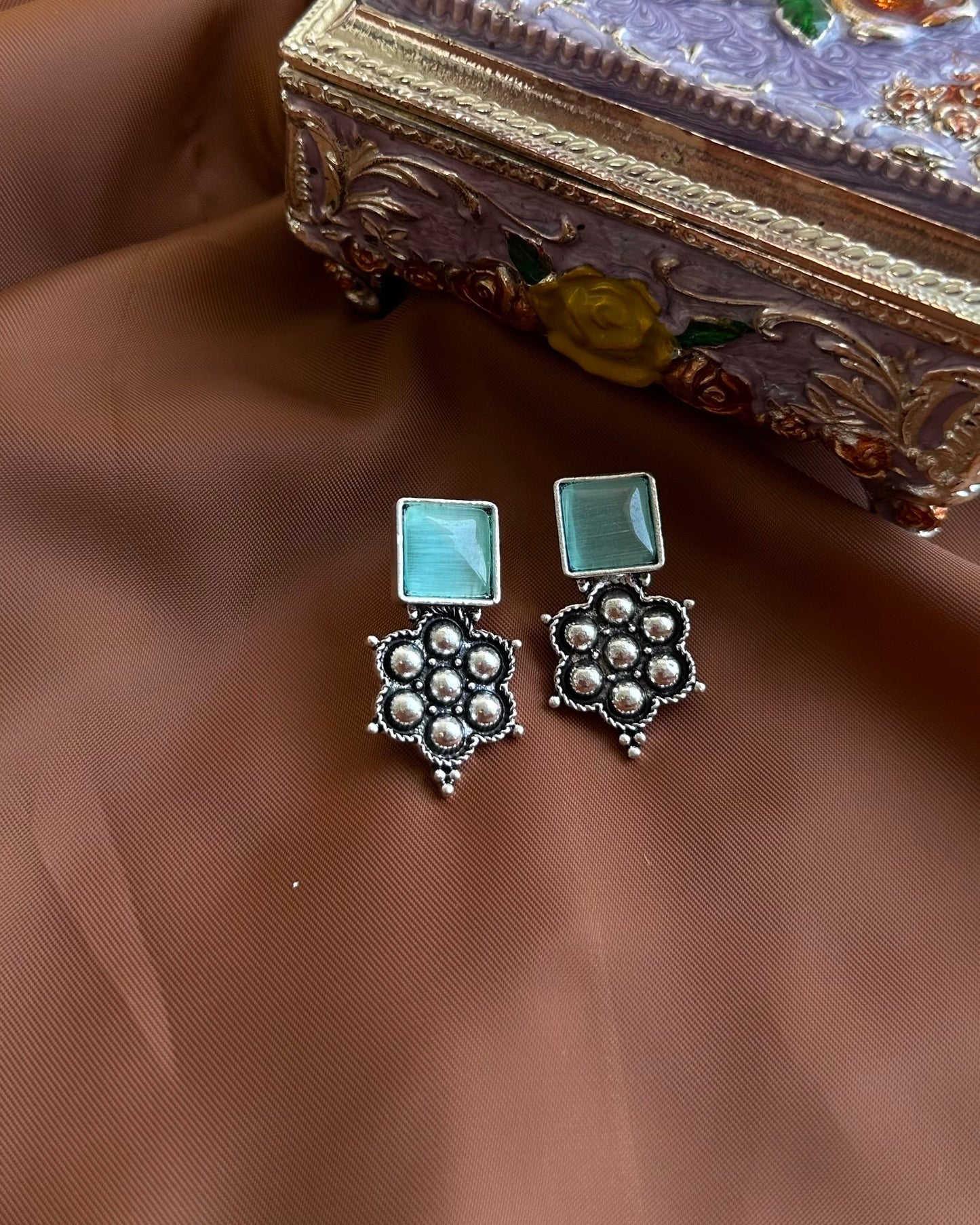 Bluish Earrings