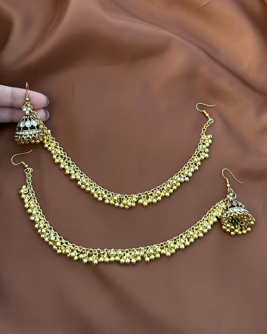 Sajal Kundan Sahara Jhumkay