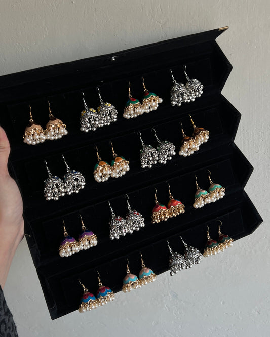 Jhumka Gift Box-16 Multi Earrings
