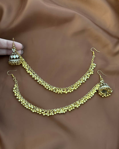 Sajal Kundan Sahara Jhumkay