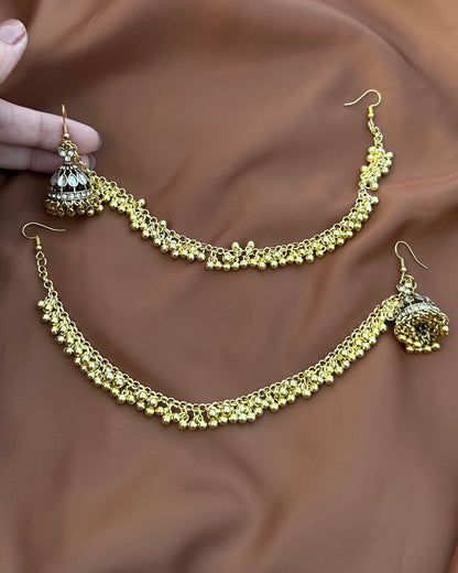 Sajal Kundan Sahara Jhumkay