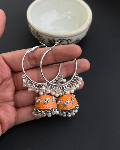 Orange Chandbali