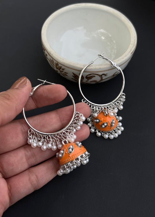 Orange Chandbali